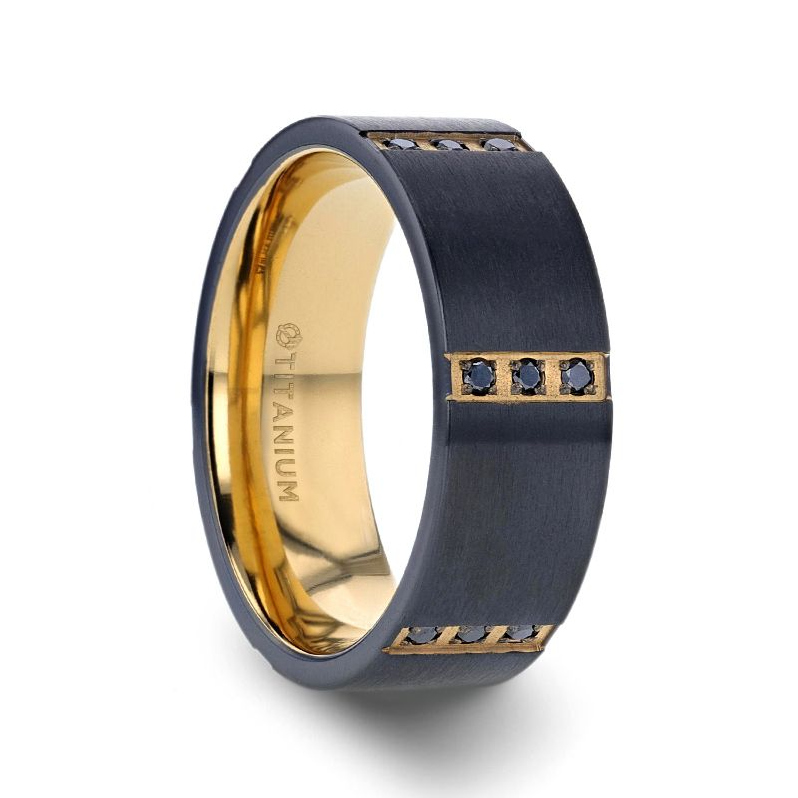 Thorsten Blk Ti with Gold IP i