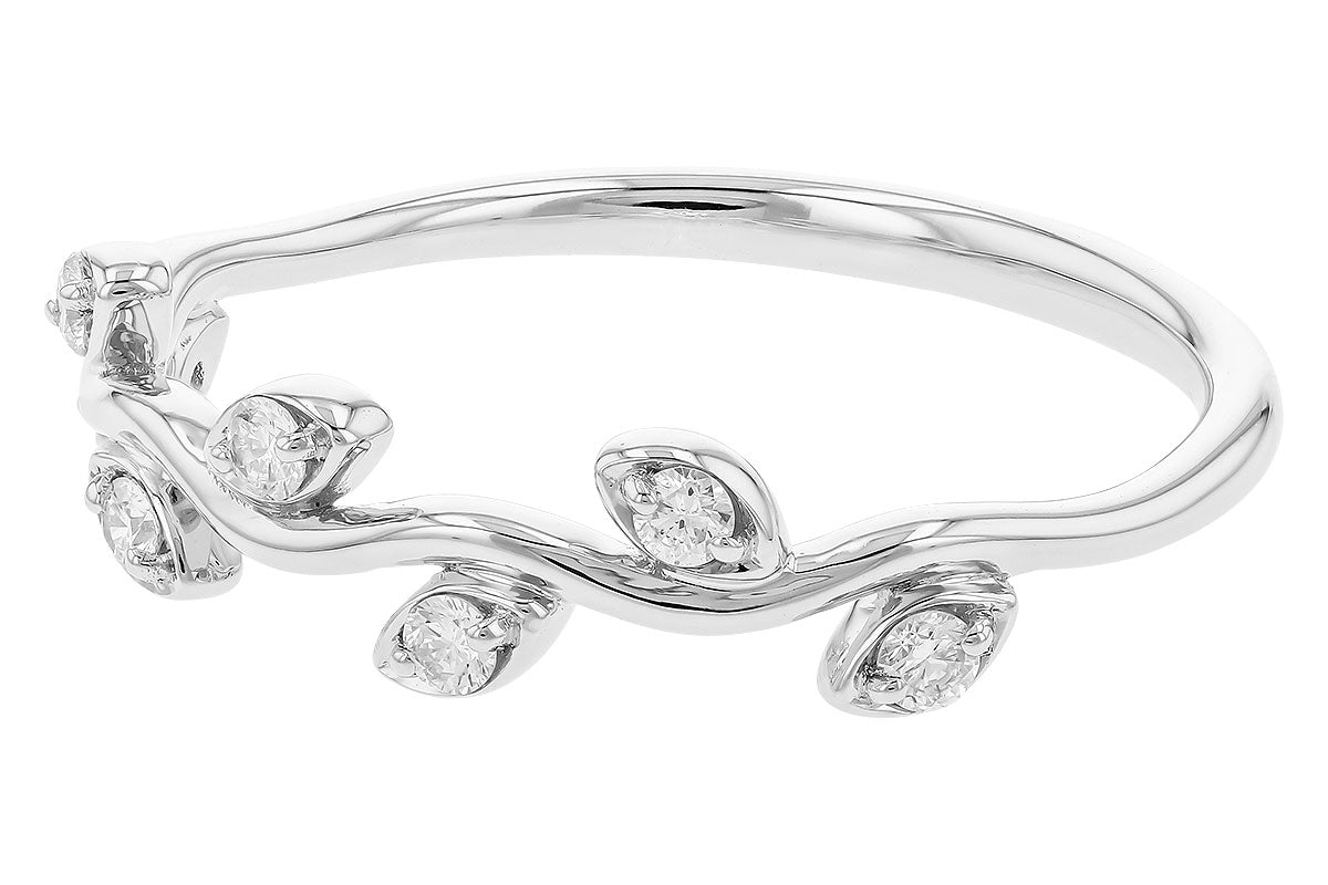 Allison Kaufman White Gold Flower Ring