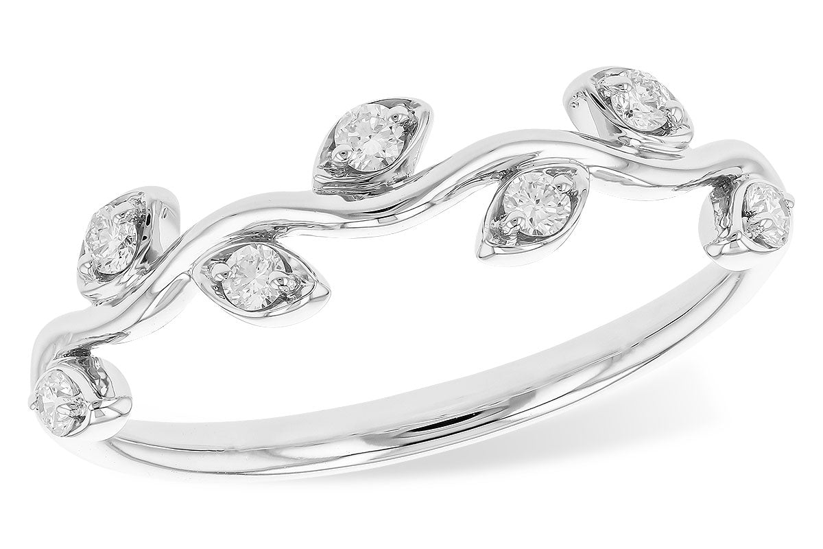 Allison Kaufman White Gold Flower Ring
