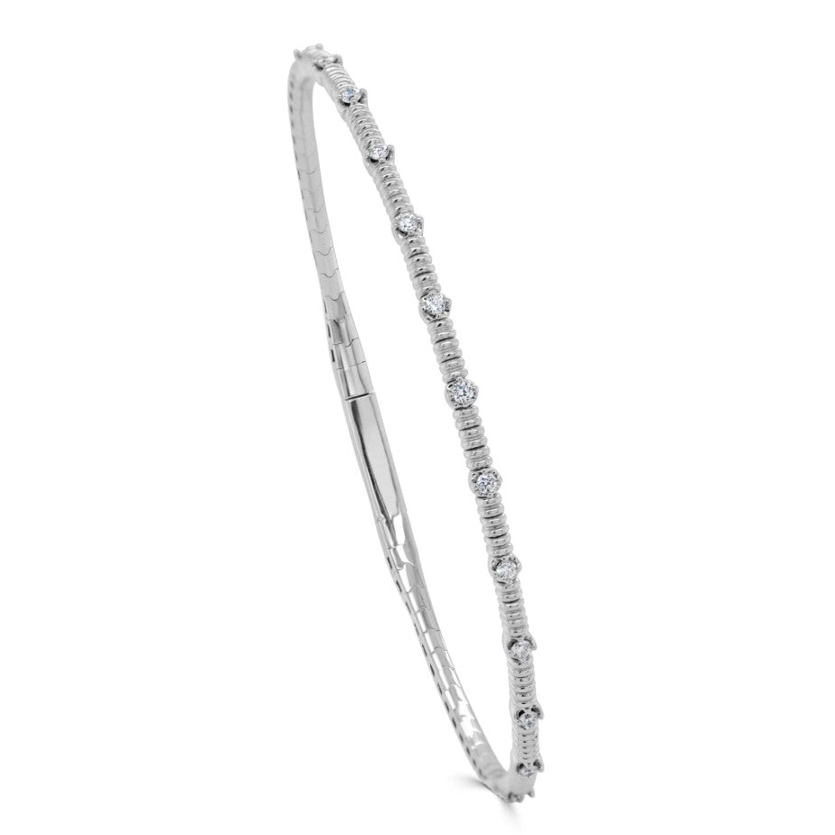 Sabrina Design Flexible Diamond Bangle Bracelet